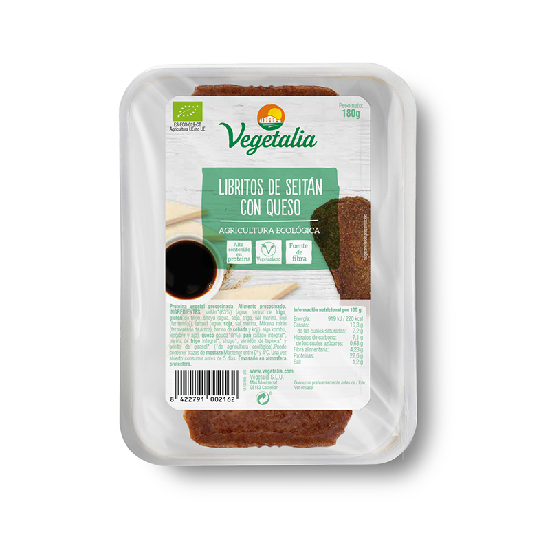 Llibrets de seitan i formatge ECO