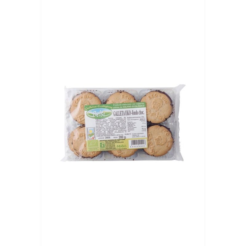 Galletas fondo chocolate 200g ECO