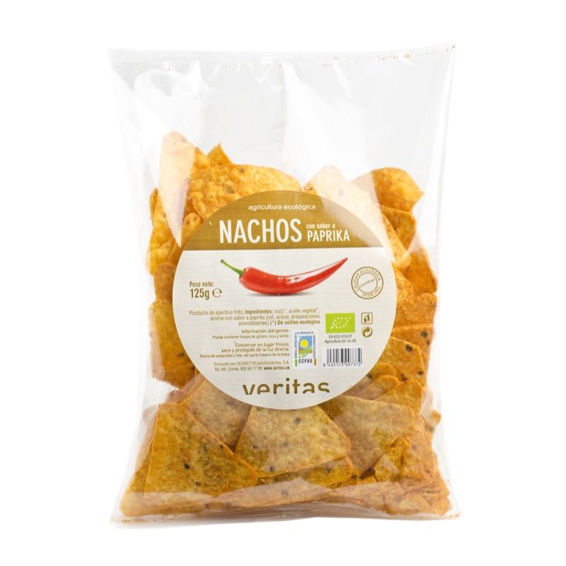 Nachos con paprika 125g ECO