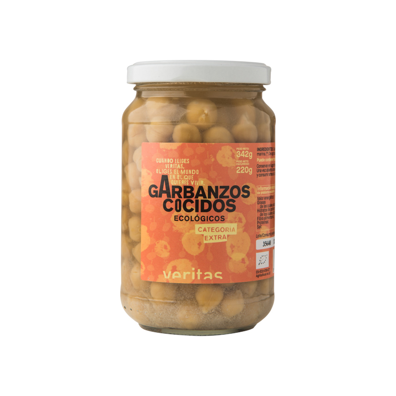 Garbanzos cocidos 220g ECO