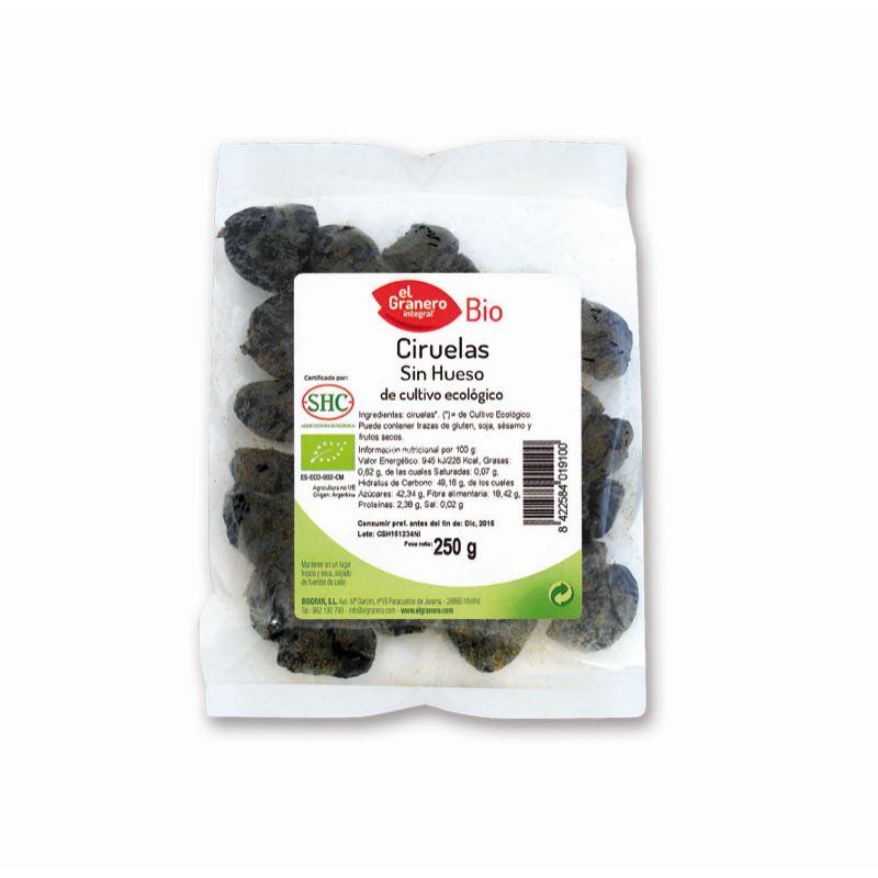 Prunes seques sense os 250g ECO