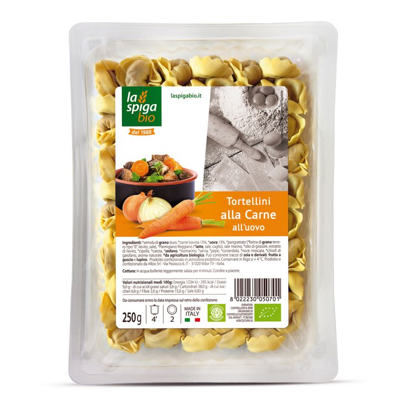 Tortelloni amb carn 250g ECO