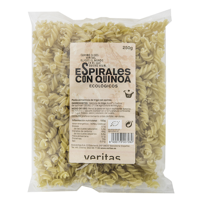 Espirales con quinoa 250g ECO