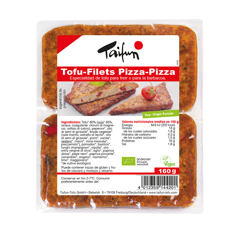 Filetes de tofu c/pizza 160g ECO