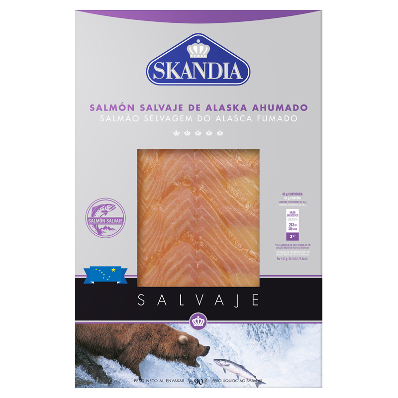 Salmón ahumado salvaje 80g