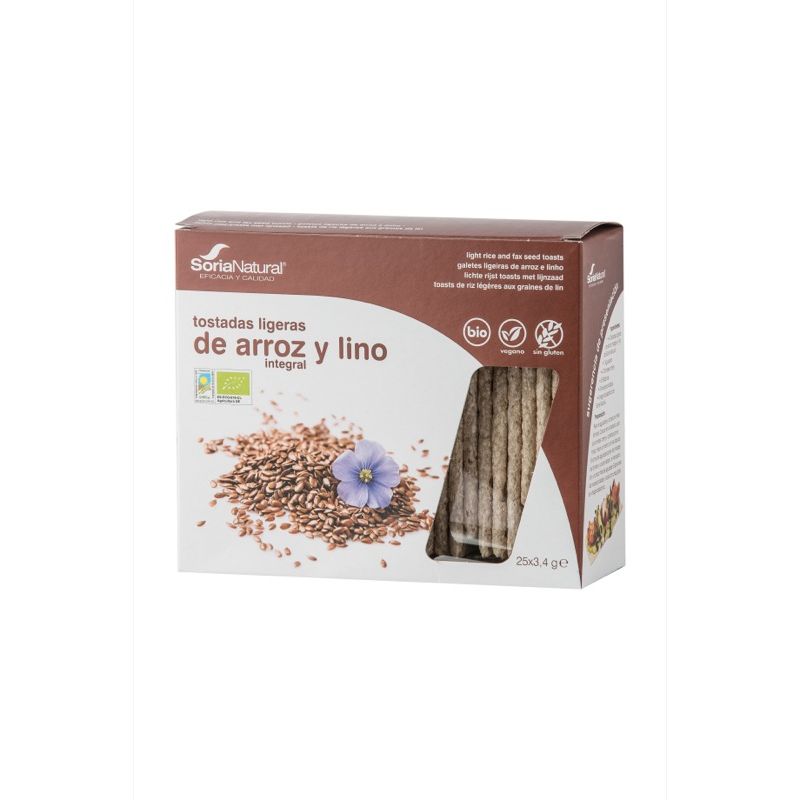 Tostadas de arroz lino 25x4g ECO