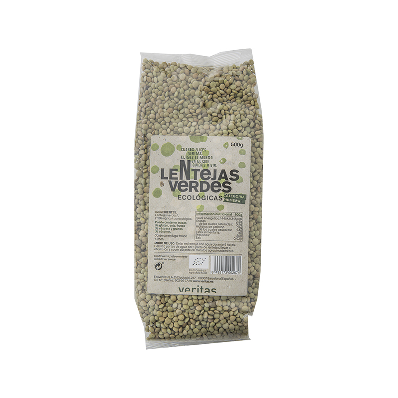 Lentejas verdes 500g ECO