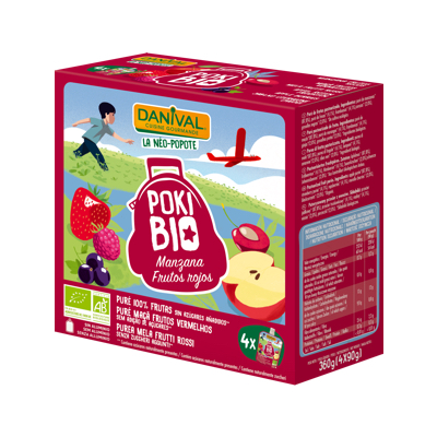 Poki de manzana frutos rojos ECO