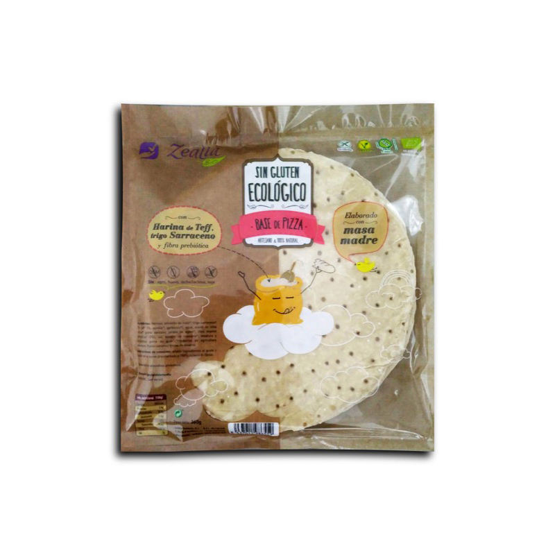 Base de pizza sin gluten 370g ECO