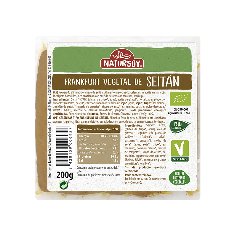 Salchichas de seitán 200g ECO