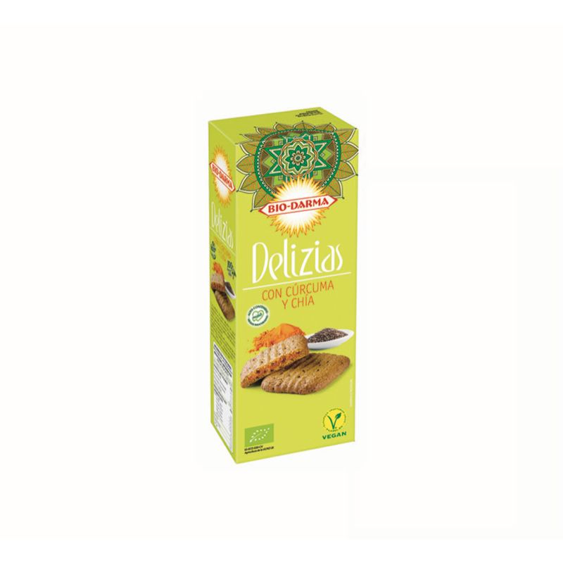 Delizias cúrcuma y chía 125g ECO