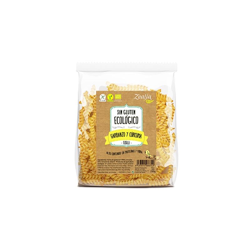 Fusilli de garbanzo y cúrcuma ECO