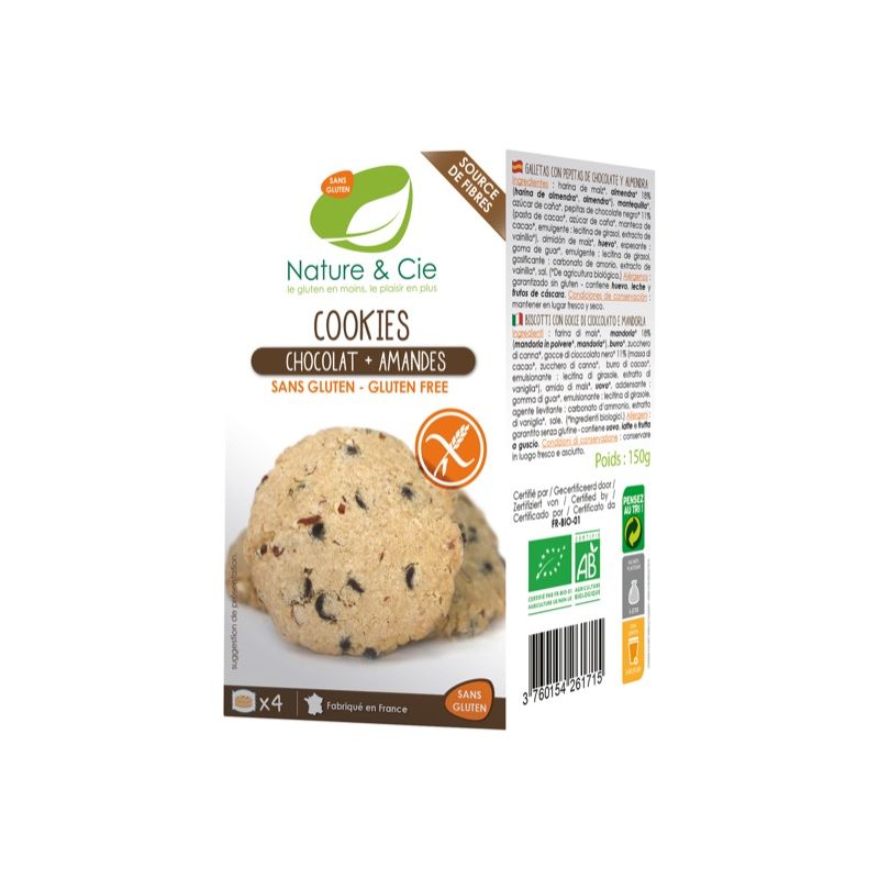 Cookies choco almendra 150g ECO