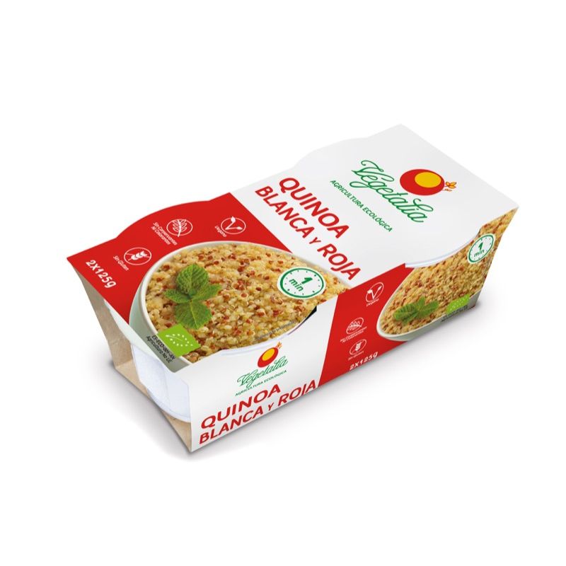 Quinoa roja/blanca cocida 2x125g ECO