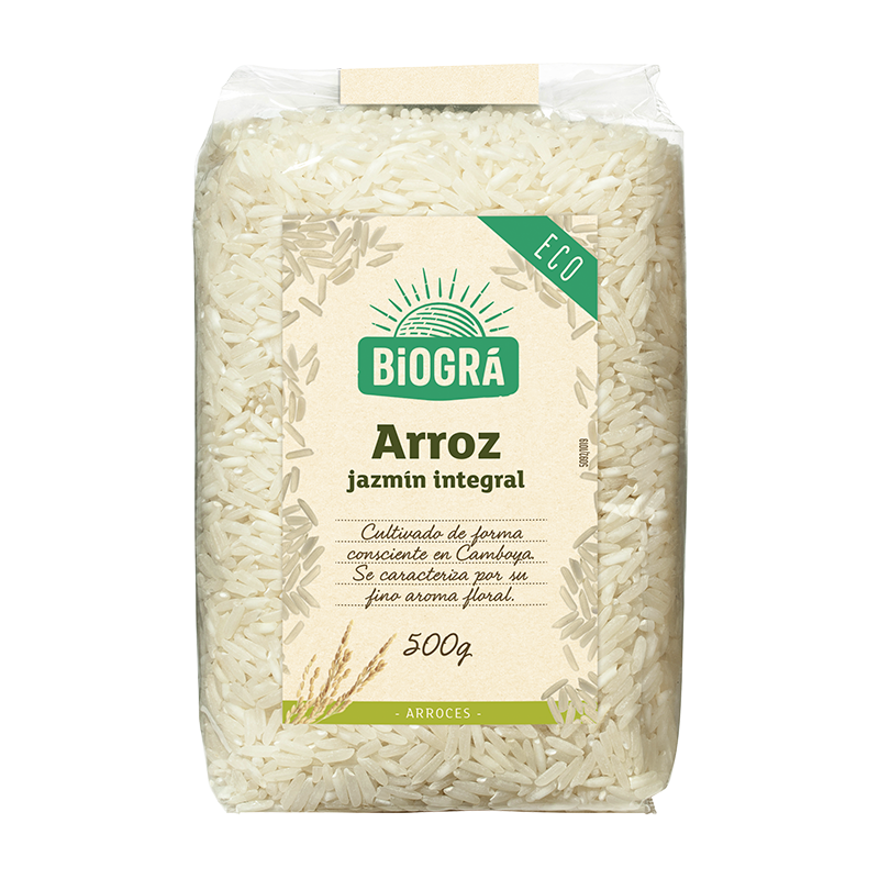 Arroz Jazmín integral 500g ECO