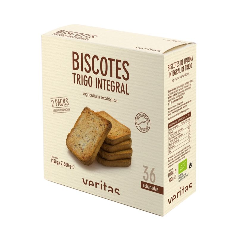 Biscotes trigo integral 300g ECO