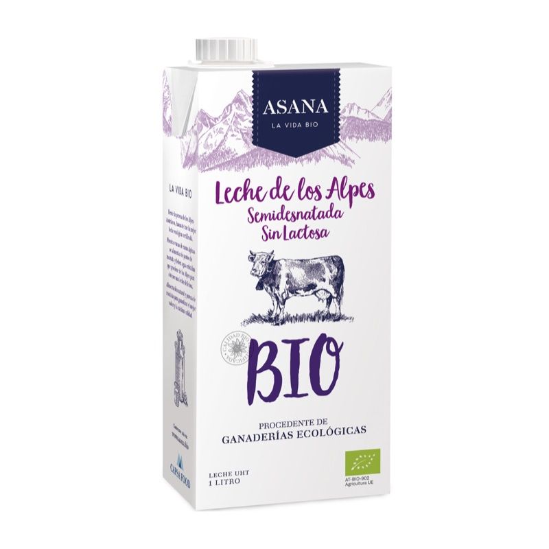 Leche semi sin lactosa 1L ECO