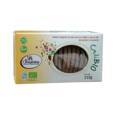 Galletas avena coco piña 115g ECO