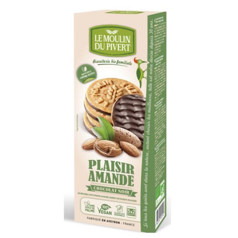 Galletas almendras choco 130g ECO