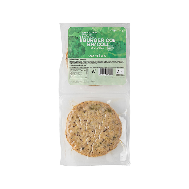 Hamburguesa mijo-brócoli 200g ECO