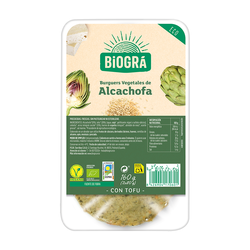 Hamburguesa Alcachofa 160g ECO