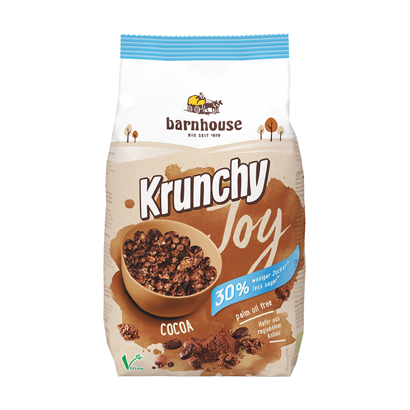 Crucnhy cacao sin azúcar 375g ECO