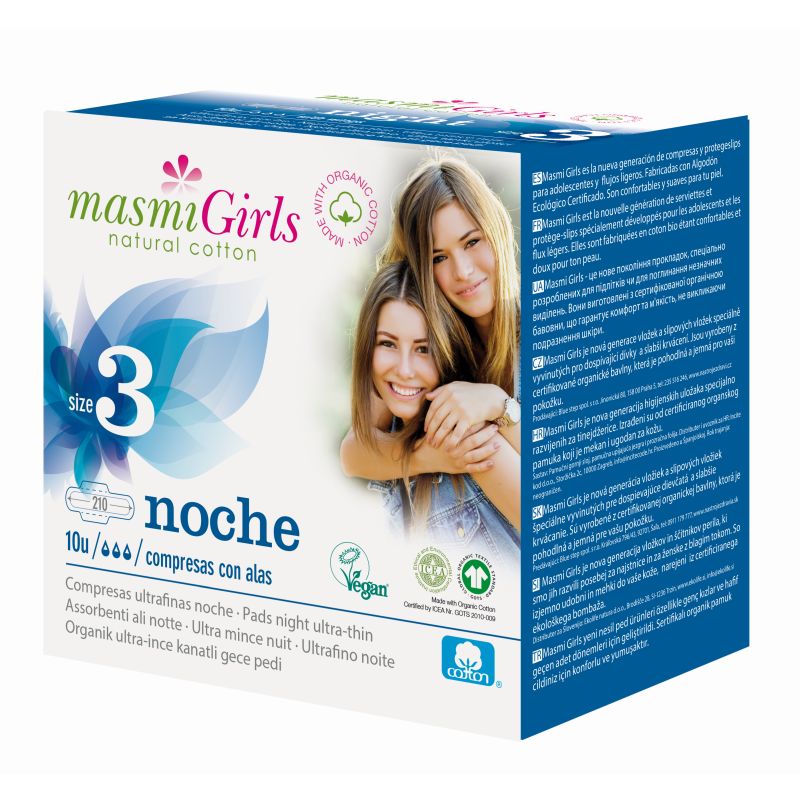 Compresas noche Girls T3 10un ECO