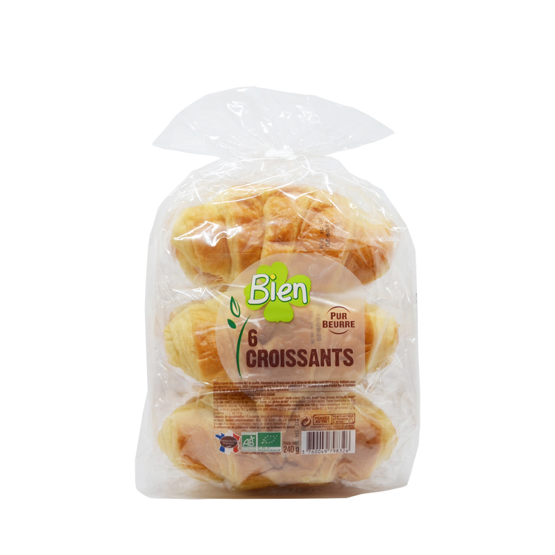 Croissant de mantega 6x40g ECO