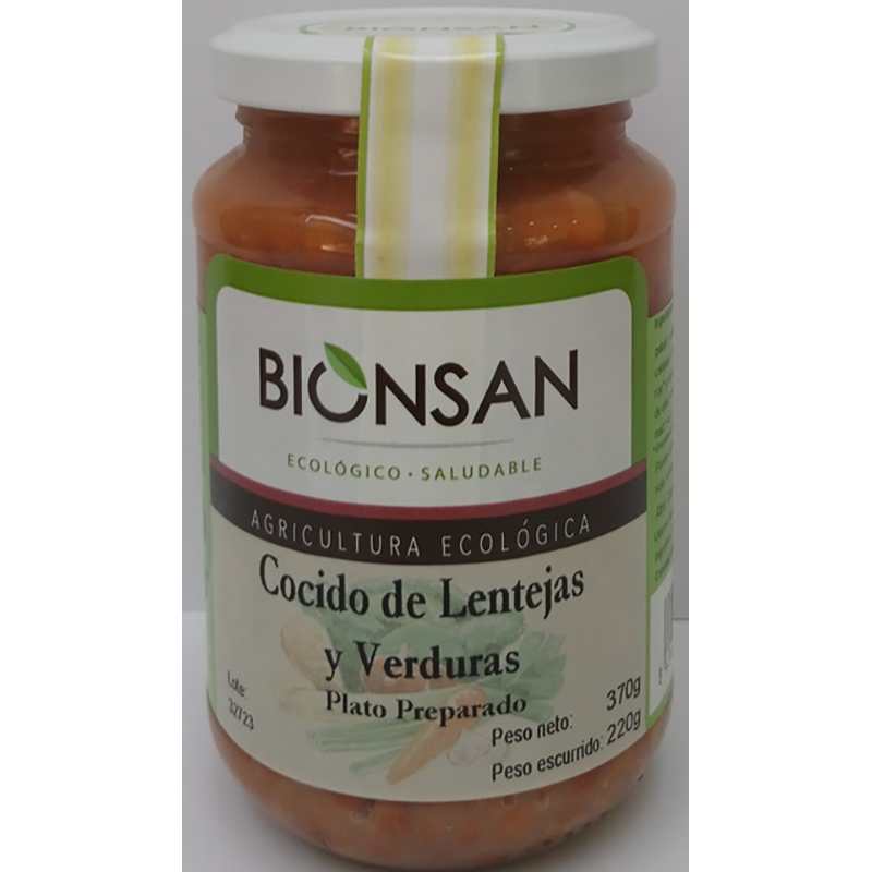 Cocido Lent Verd 370gr ECO