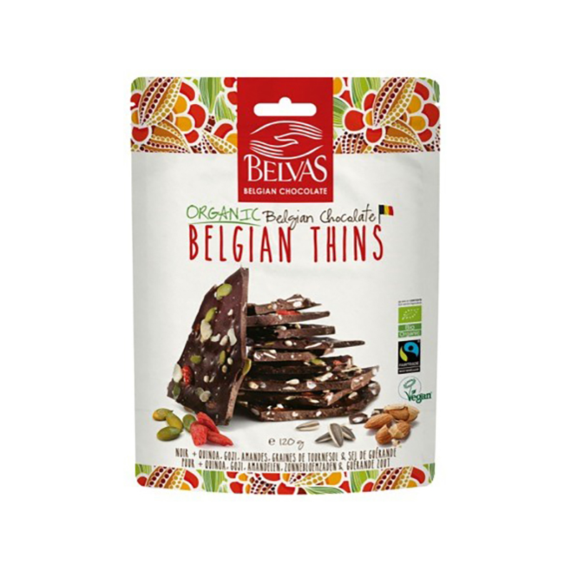 Láminas choco, quinoa y goji ECO