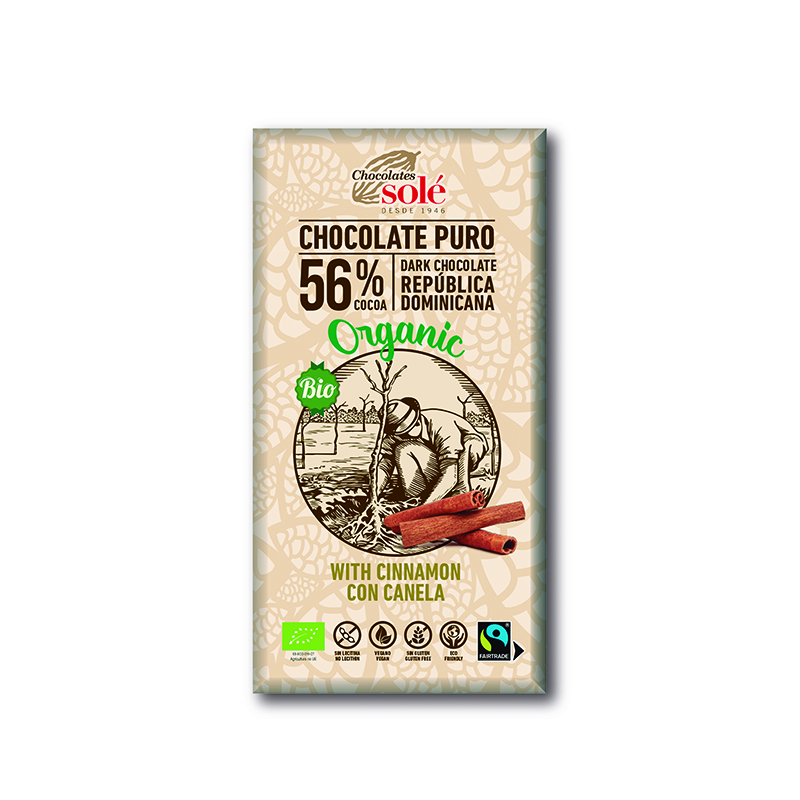 Choco negro c/canela 100g ECO