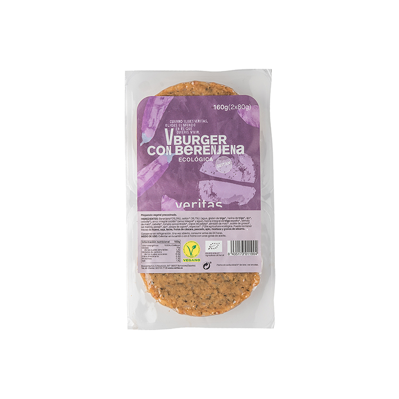 VBurger seità/albergínia 160g ECO