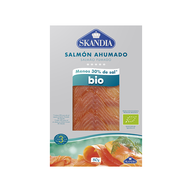 Salmó fumat baix en sal 80g ECO