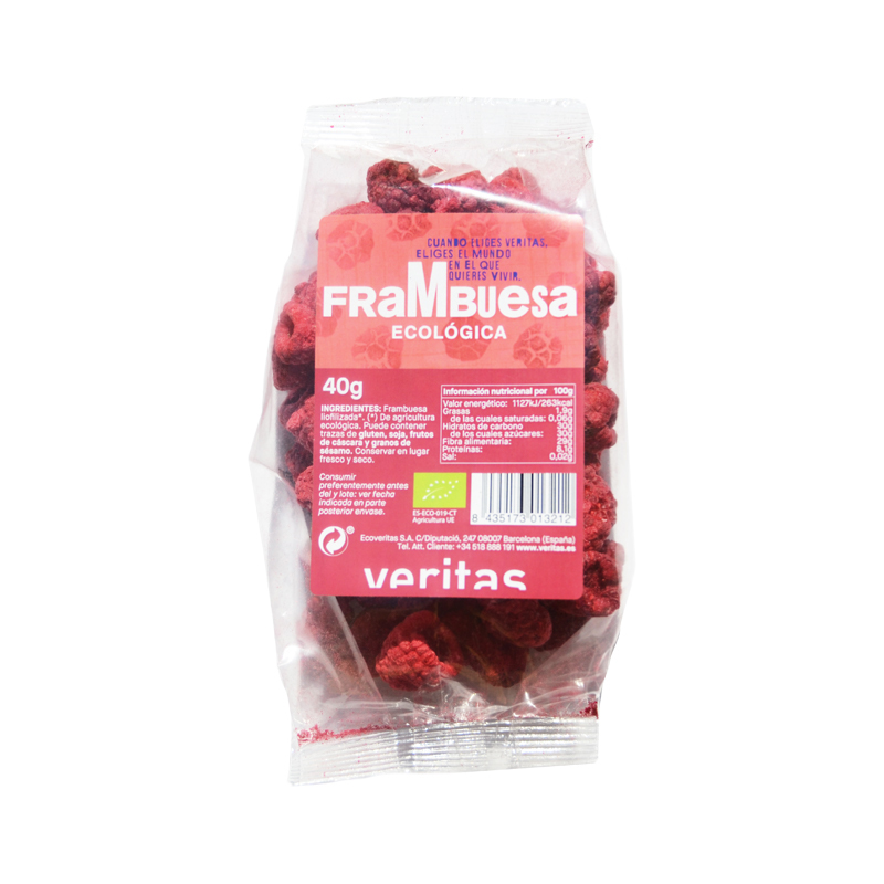 Frambuesa Liofilizada 40g ECO