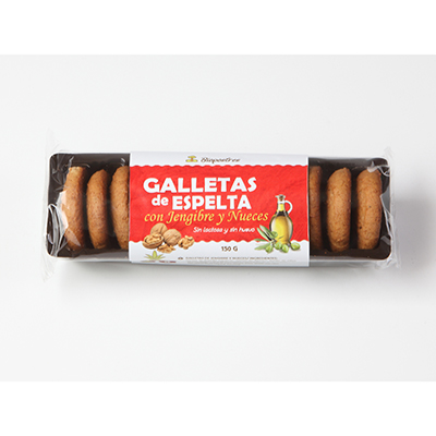 Galleta Espelta Jengibre Nuez ECO