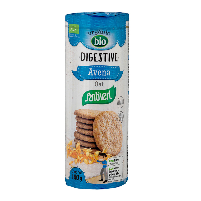 Tubo galletas de avena 190g ECO