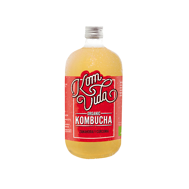 Kombucha zanahor cúrc 750ml ECO